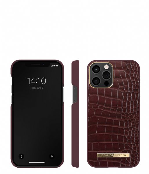iDeal of Sweden  Atelier Case Introductory iPhone 12/12 Pro Scarlet Croco (IDACAW21-I2061-326)
