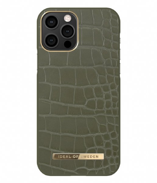 iDeal of Sweden  Atelier Case Introductory iPhone 12/12 Pro Khaki Croco (IDACAW21-I2061-327)