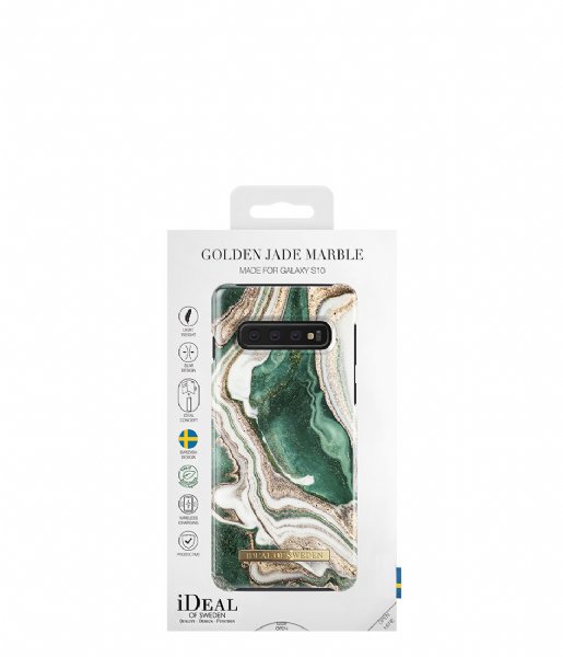 iDeal of Sweden  Fashion Case Galaxy S10 Golden Jade Marble (IDFCAW18-S10-98)