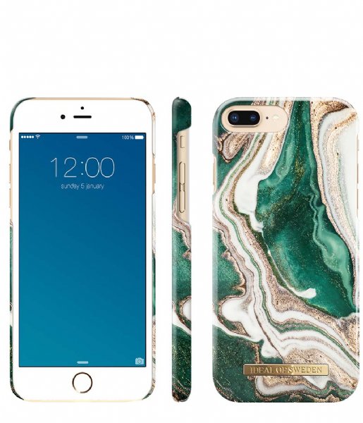 iDeal of Sweden  Fashion Case iPhone 8/7/6/6s Plus Golden Jade Marble (IDFCAW18-I7P-98)