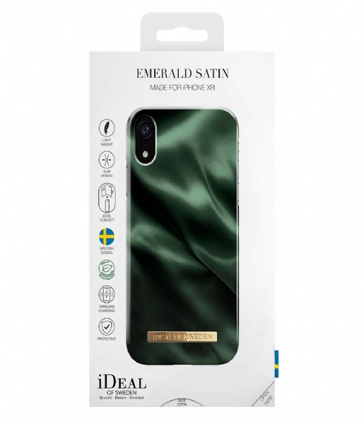iDeal of Sweden  Fashion Case iPhone XR Emerald Satin (IDFCAW19-IXR-154)