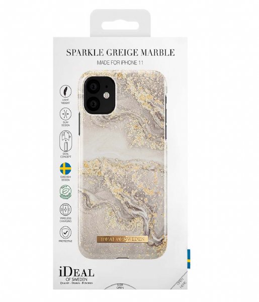 iDeal of Sweden  Fashion Case iPhone 11/XR Sparkle Greige Marble (IDFCSS19-I1961-121)