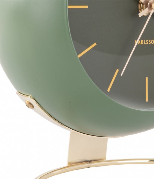 Karlsson  Table clock Globe Design Armando Breeveld moss green (KA5832GR)