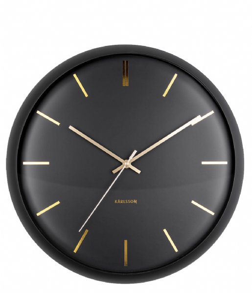 Karlsson  Wall clock Globe Design Armando Breeveld black (KA5840BK)