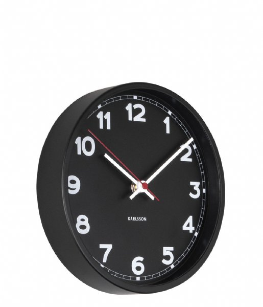 Karlsson  Wall clock New Classic small Black (KA5846BK)