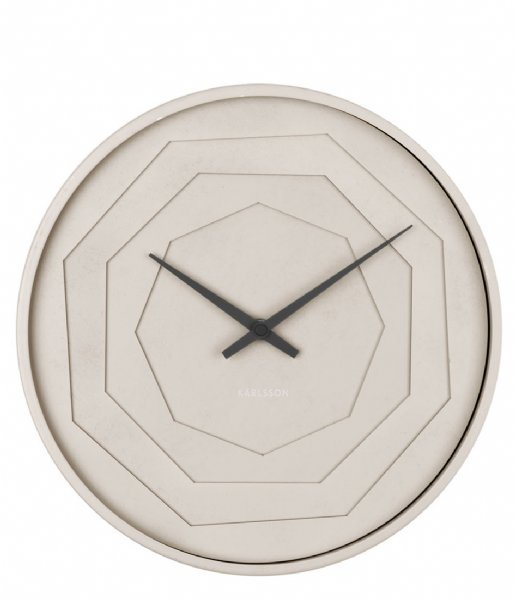 Karlsson  Wall clock Layered Origami Warm Grey (KA5850WG)