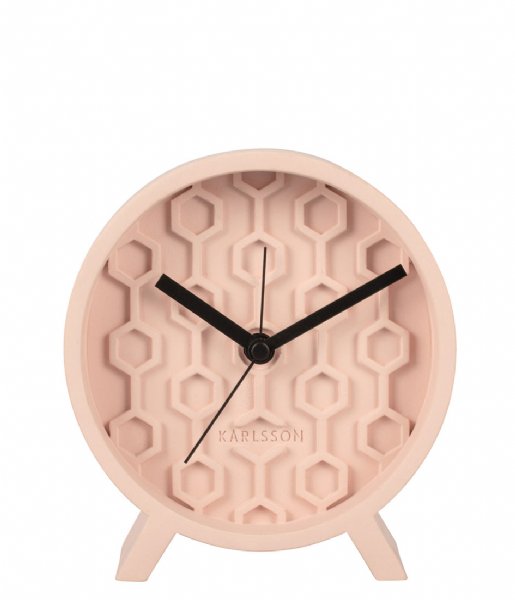 Karlsson  Alarm clock Honeycomb concrete Pink (KA5870PI)
