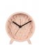 KarlssonAlarm clock Honeycomb concrete Pink (KA5870PI)