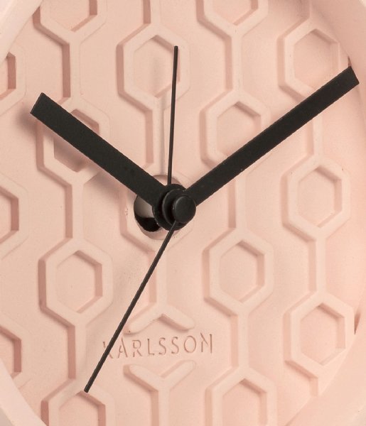 Karlsson  Alarm clock Honeycomb concrete Pink (KA5870PI)