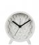 KarlssonAlarm clock Honeycomb concrete White (KA5870WH)