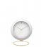 Karlsson  Alarm clock Globe Design Armando Breeveld white (KA5833WH)