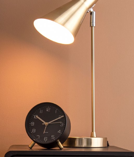 Karlsson  Alarm clock Lofty metal matt D. 11cm Black (KA5752BK)