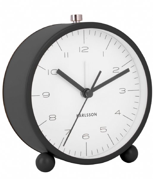 Karlsson  Alarm clock Pellet Feet matt Black (KA5787BK)