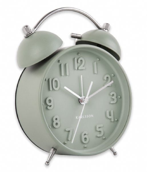 Karlsson  Alarm clock Iconic matt Greyed Jade (KA5784GR)