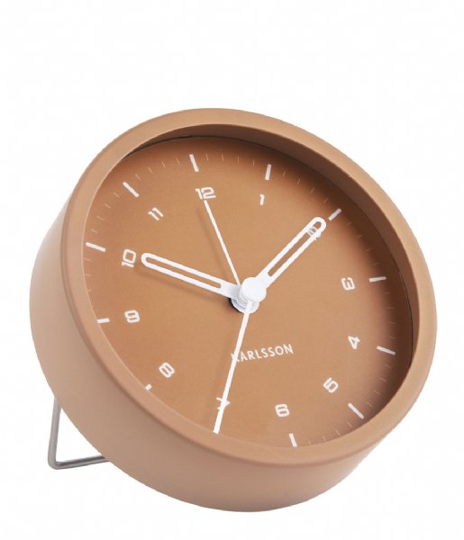 Karlsson  Alarm clock Tinge steel Caramel brown (KA5806BR)