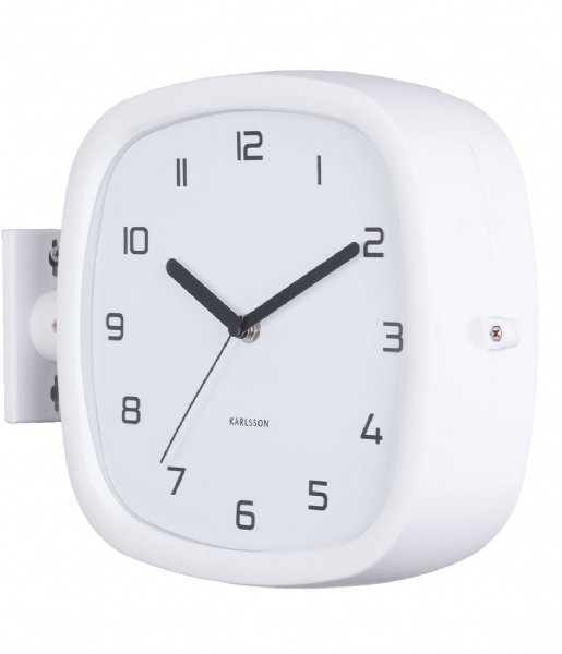 Karlsson  Wall clock Doubler rubberized white White (KA5831WH)