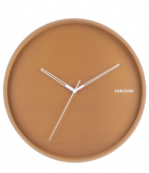 Karlsson  Wall clock Hue metal Caramel brown (KA5807BR)