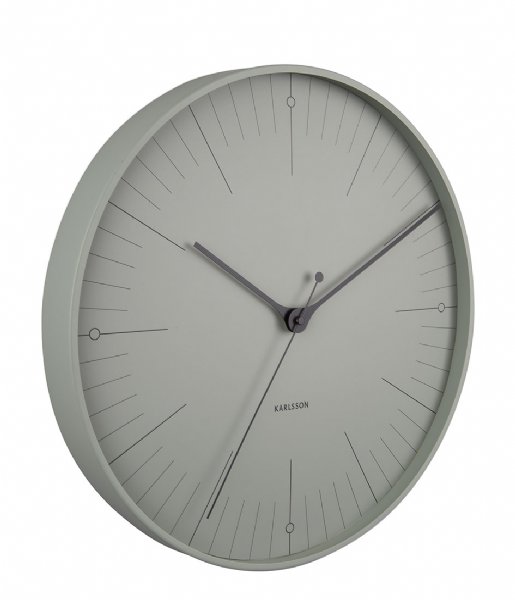 Karlsson  Wall clock Index metal Grayed jade (KA5769GR)