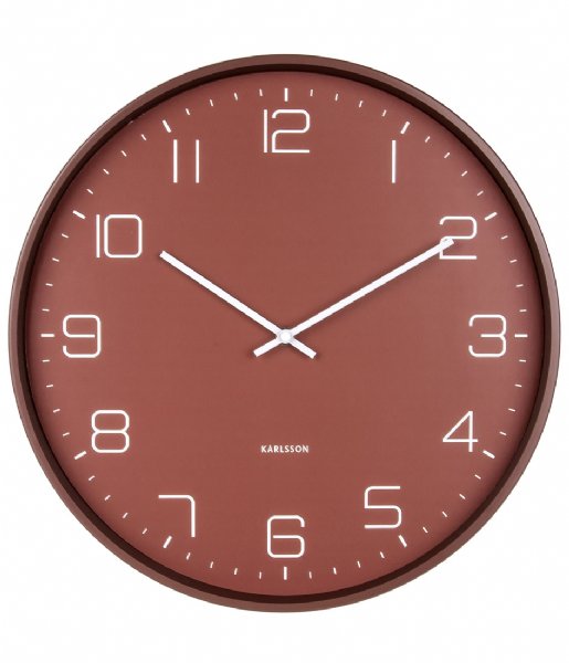 Karlsson  Wall clock Lofty iron matt, D. 40cm Warm red (KA5751RD)