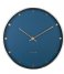 Karlsson  Wall clock Petite metal w. gold Dark blue (KA5776BL)