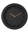 KarlssonWall clock Petra polyresin Black (KA5717BK)
