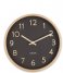KarlssonWall clock Pure wood grain small Black (KA5851BK)
