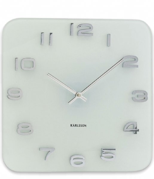 Karlsson  Wall clock Vintage glass White (KA4399)