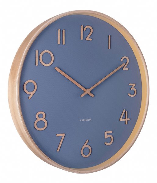 Karlsson  Wall clock Pure medium w. dial Dark Blue (KA5757BL)