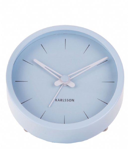 Karlsson  Alarm Clock Lure Large Steel Sky Blue (KA5842BL)