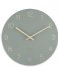 KarlssonWall Clock Charm Engraved Numbers Small Jungle Grn (KA5788GR)