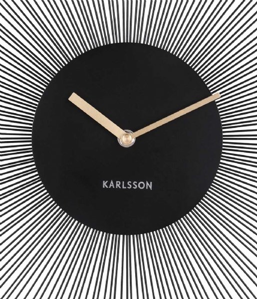 Karlsson  Wall Clock Peony Steel Black (KA5817BK)