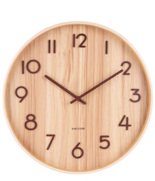 Karlsson  Wall Clock Pure Medium Light Wood (KA5809WD)