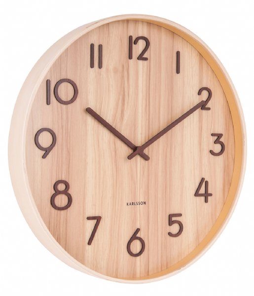 Karlsson  Wall Clock Pure Medium Light Wood (KA5809WD)