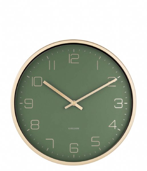 Karlsson  Wall clock Design Armando Breeveld elegance green (KA5720GR)