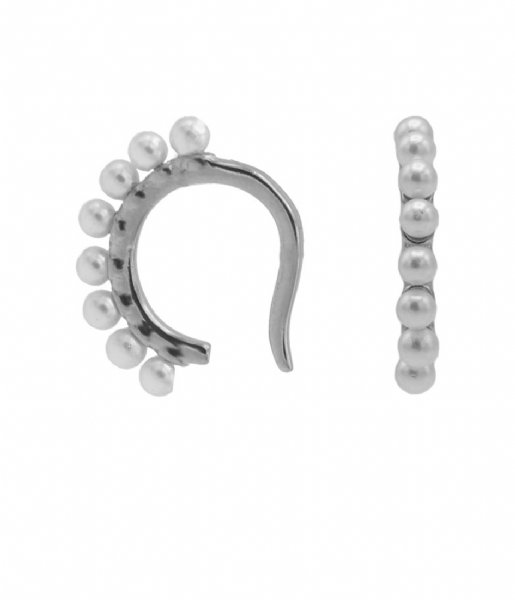 Karma  Earcuff Plain Pearls by Piece Zilver (M3219S)