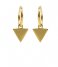 Karma  Hoops Symbols Triangle Zilver Goldplated (M1909)