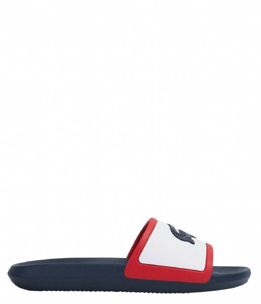 Lacoste  Croco Slide Tri 2 Cma White Navy Red
