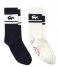 Lacoste  2G1C Socks 0122 Navy Blue Flour (HHW)