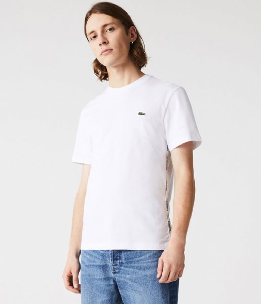 Lacoste  1HT1 Mens tee-shirt 1121 White (001)