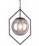 Leitmotiv Hängande lampa Pendant lamp Diamond Framed glass Dark grey (LM1884GY)