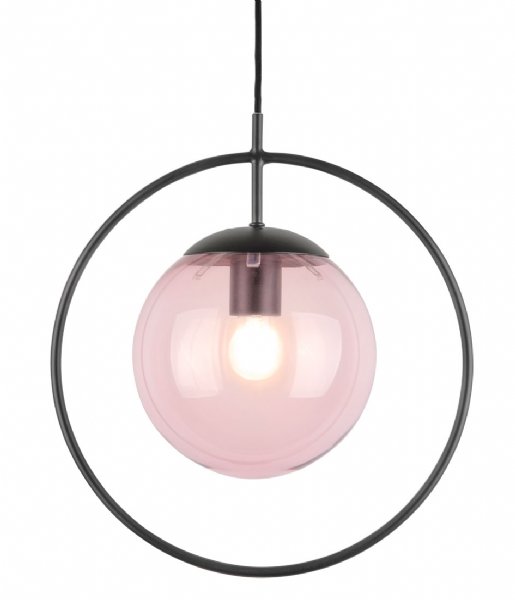 Leitmotiv Hängande lampa Pendant lamp Round Framed Pink glass (LM1885PI)