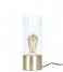 LeitmotivTable lamp Lax gold plated base clear glass (LM1316)