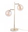 Leitmotiv Bordslampa Table lamp Shimmer amber glass shades Brass (LM1913GD)