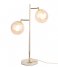 Leitmotiv Bordslampa Table lamp Shimmer amber glass shades Brass (LM1913GD)