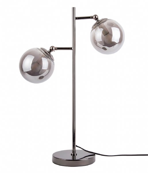 Leitmotiv Bordslampa Table lamp Shimmer grey glass shades Smokey grey (LM1913GY)