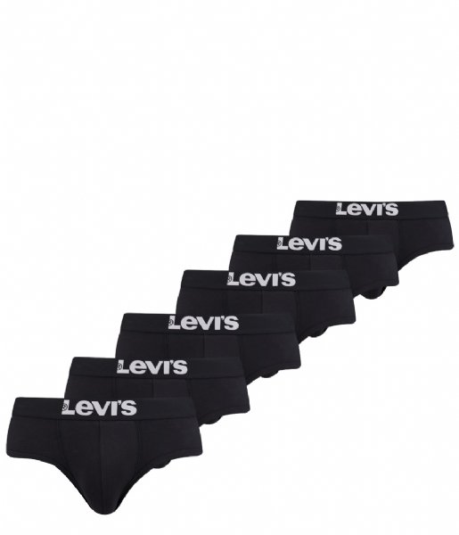 Levi's  Solid Basic Brief 6P Black Combo (001)
