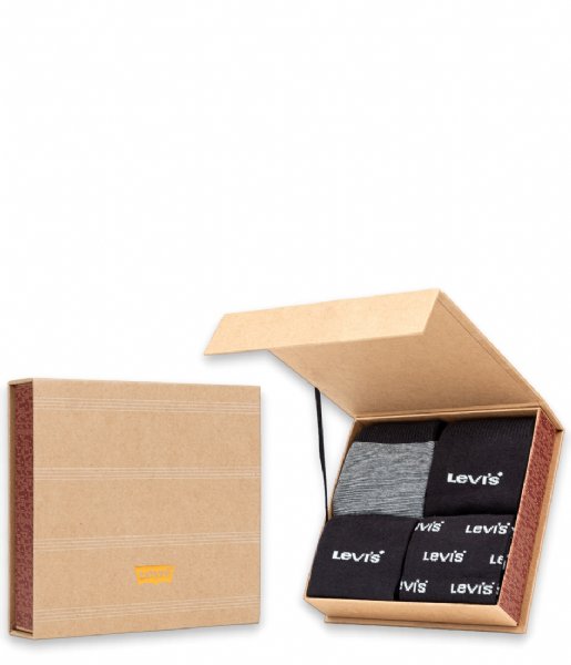 Levi's  Giftbox Reg Cut Logo Banner 4P Black Combo (001)