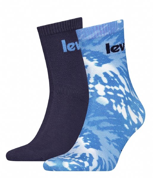 Levi's  Owl Tie Dye Short Cut 2P Blue Combo (001)