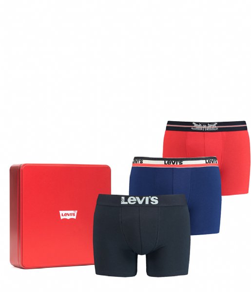 Levi's  Giftbox Logo Boxer Brief 3P Blue (001)