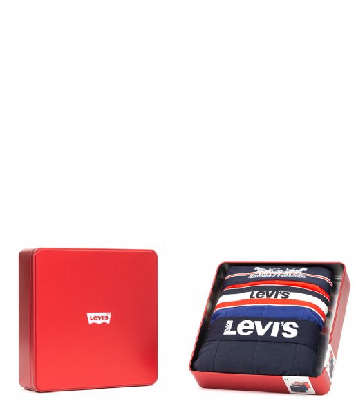 Levi's  Giftbox Logo Boxer Brief 3P Blue (001)
